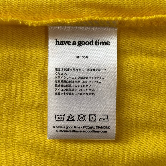 Have A Good Time yellow mini frame crewneck t-shirt - Picture 5 of 7